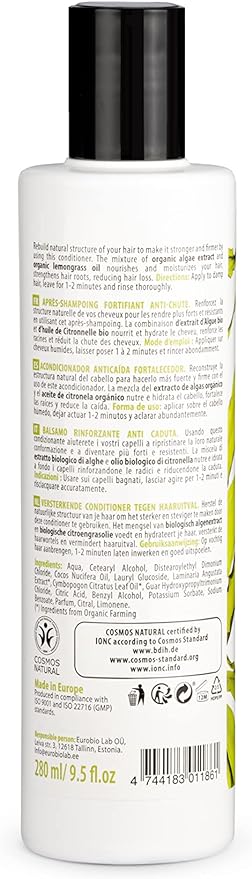 Organic Shop Strengthening Conditioner Anti-Hair Loss - Algae & Lemongrass - Image 2