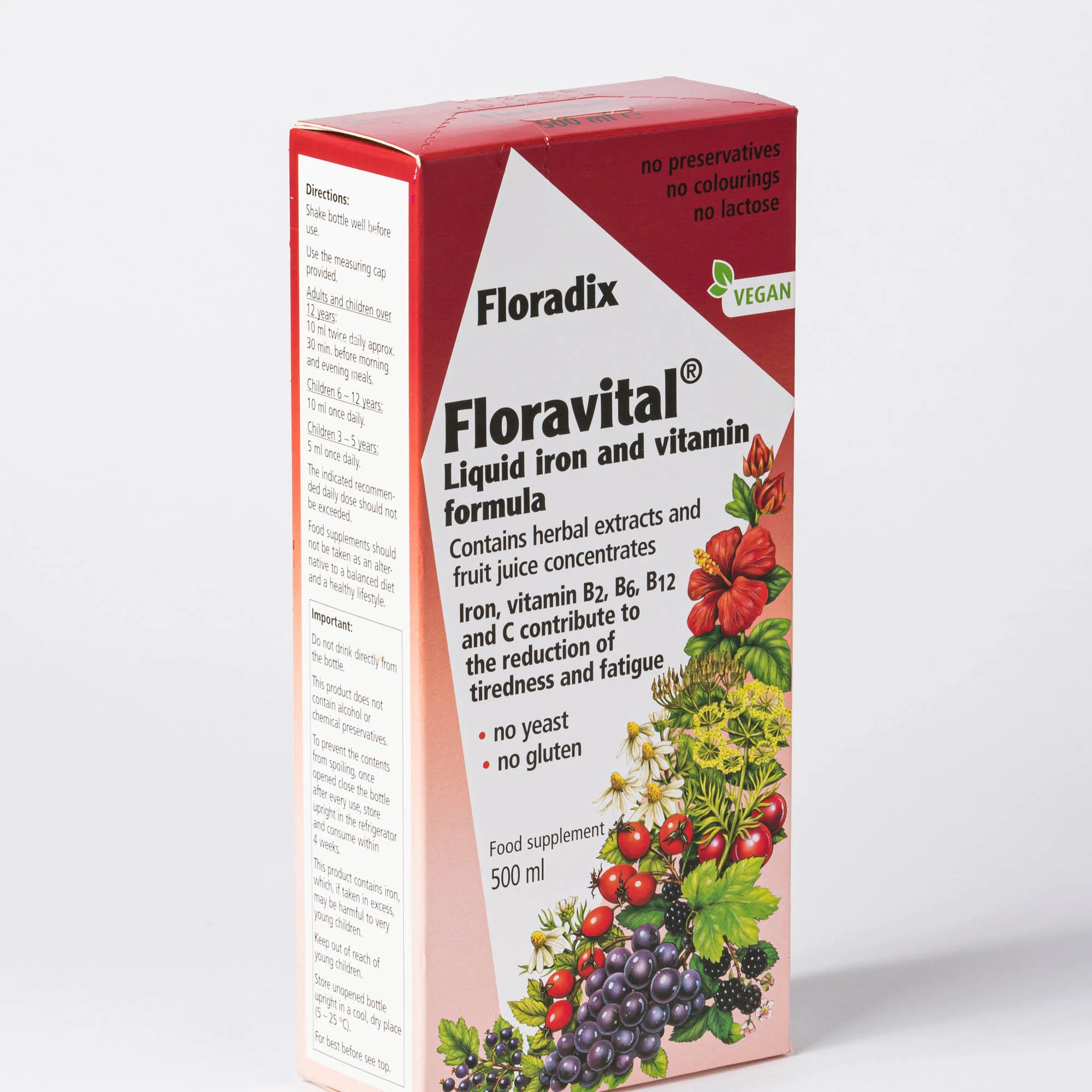Floravital Yeast & Gluten Free Liquid Iron Formula - Image 2