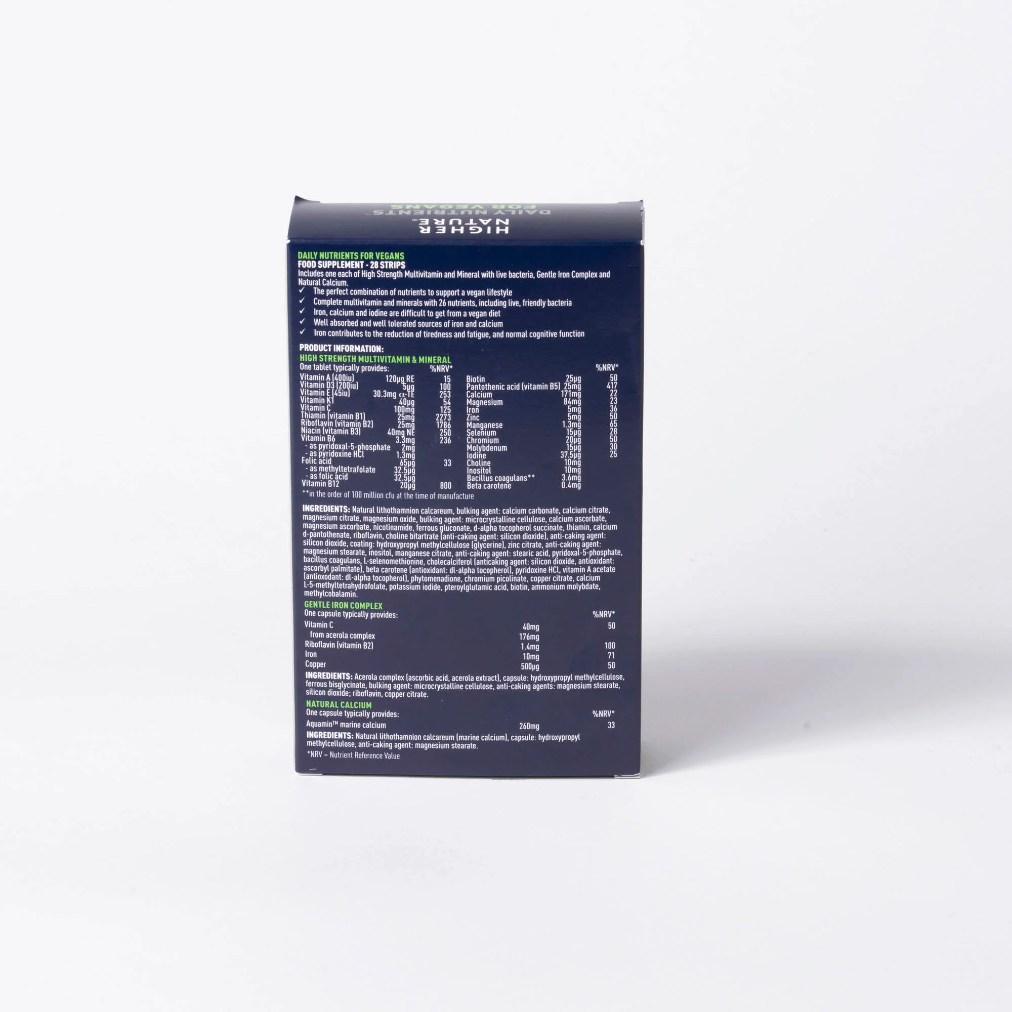Higher Nature Daily Nutrients For Vegans - 28 Days Supply - Image 2