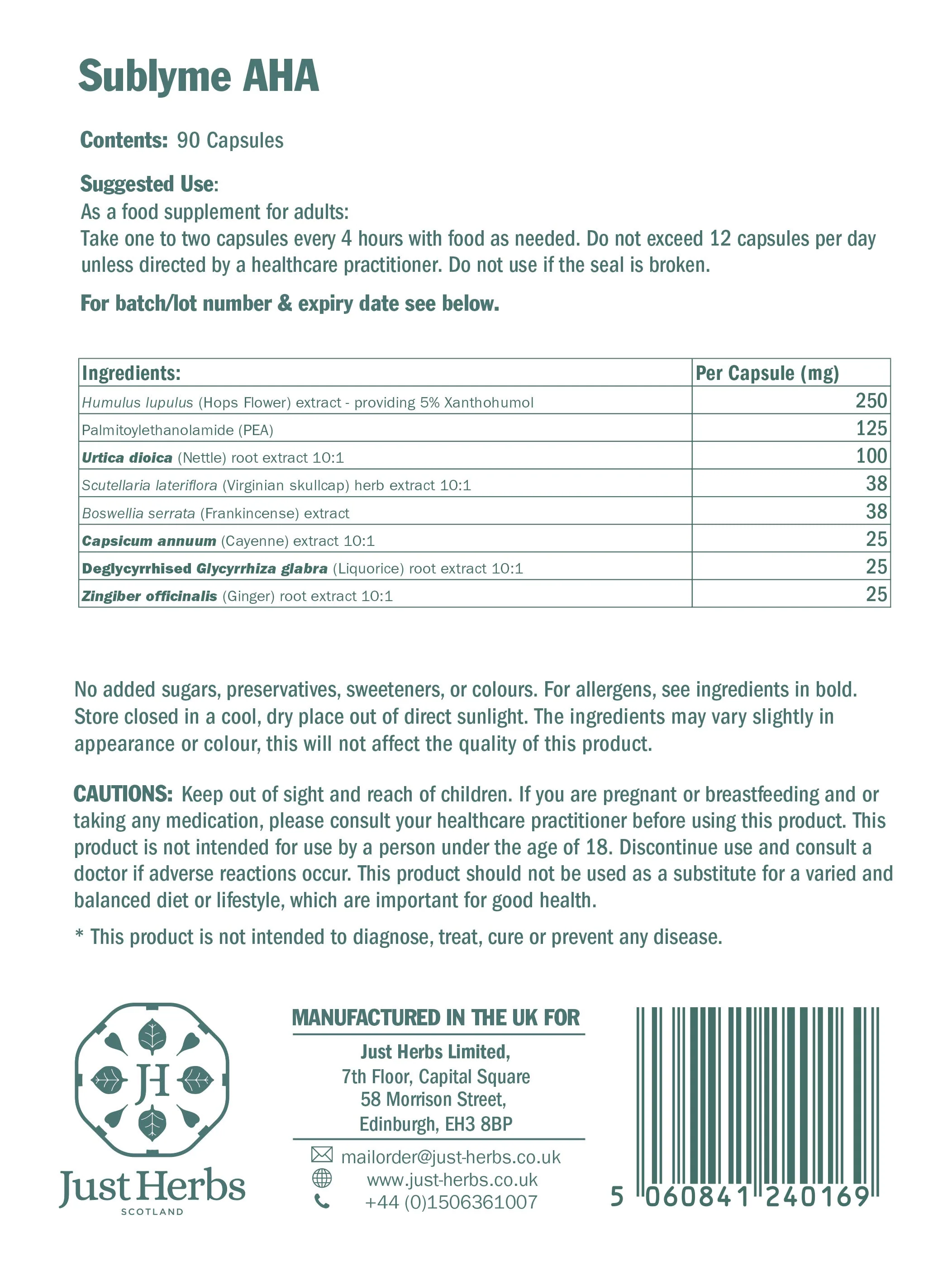 Just Herbs - Sublyme AHA - Image 3