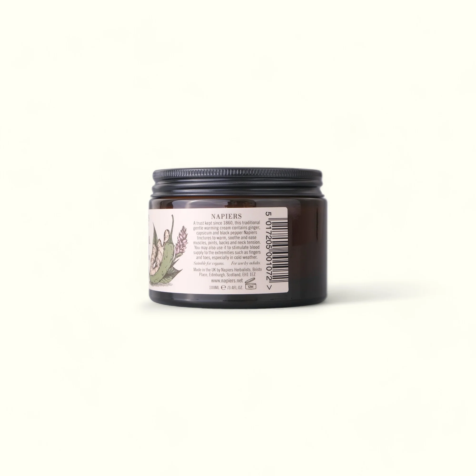 Napiers Capsicum & Ginger Warming Cream - 100ml - Image 4