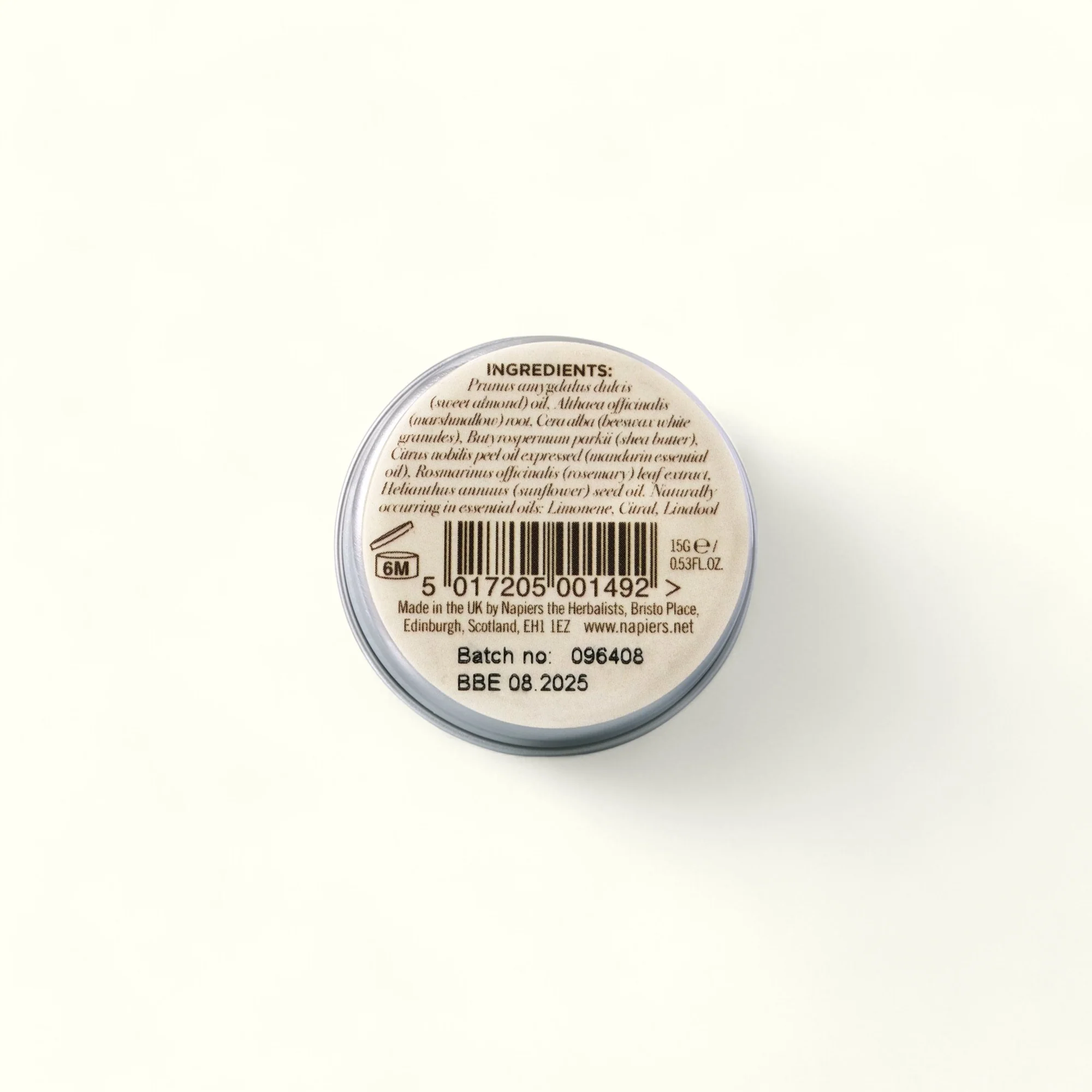 Napiers Mandarin Lip Balm - Image 3