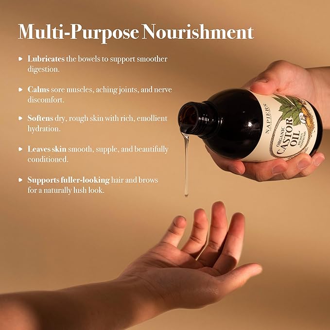 Napiers Organic Castor Oil - 250ml - Image 2