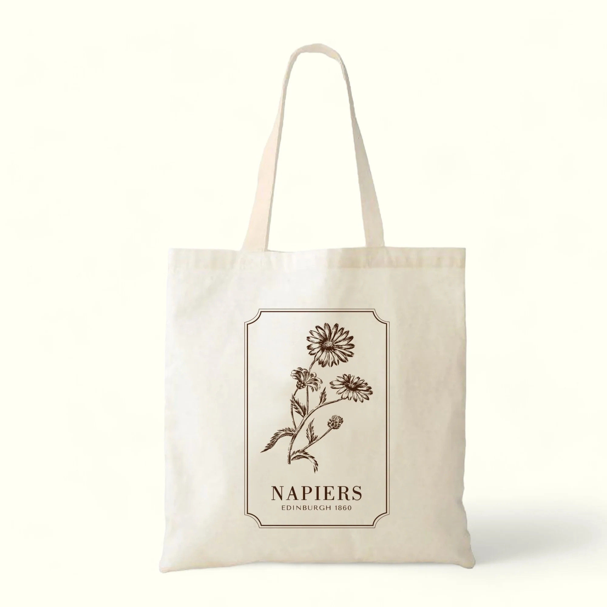 Napiers Printed Tote Bag - Botanical Design - Image 3