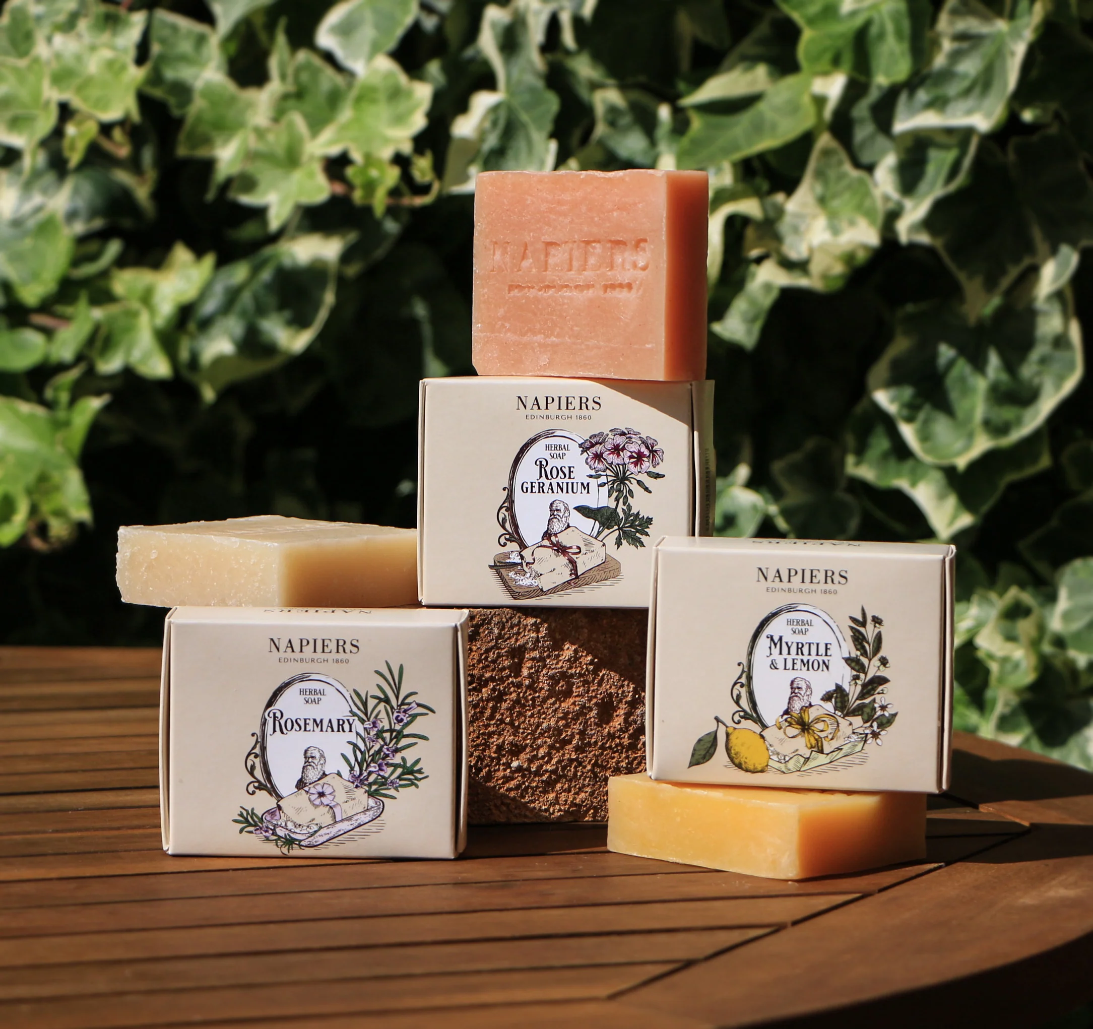 Napiers Rose Geranium Soap Bar - Image 3