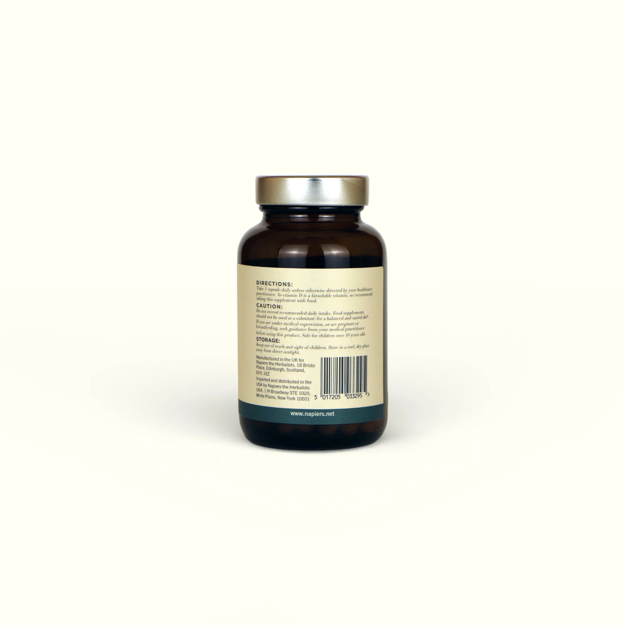 Napiers Vegan Vitamin D3 2000IU Capsules - Image 3