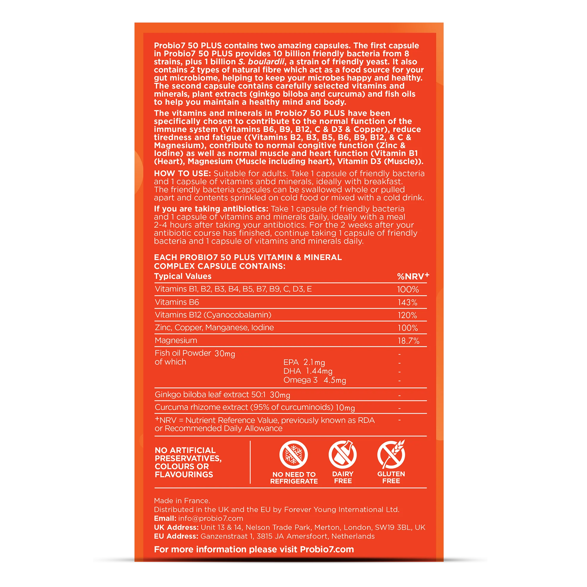 Probio7 50 PLUS - 60 Capsules - Image 2