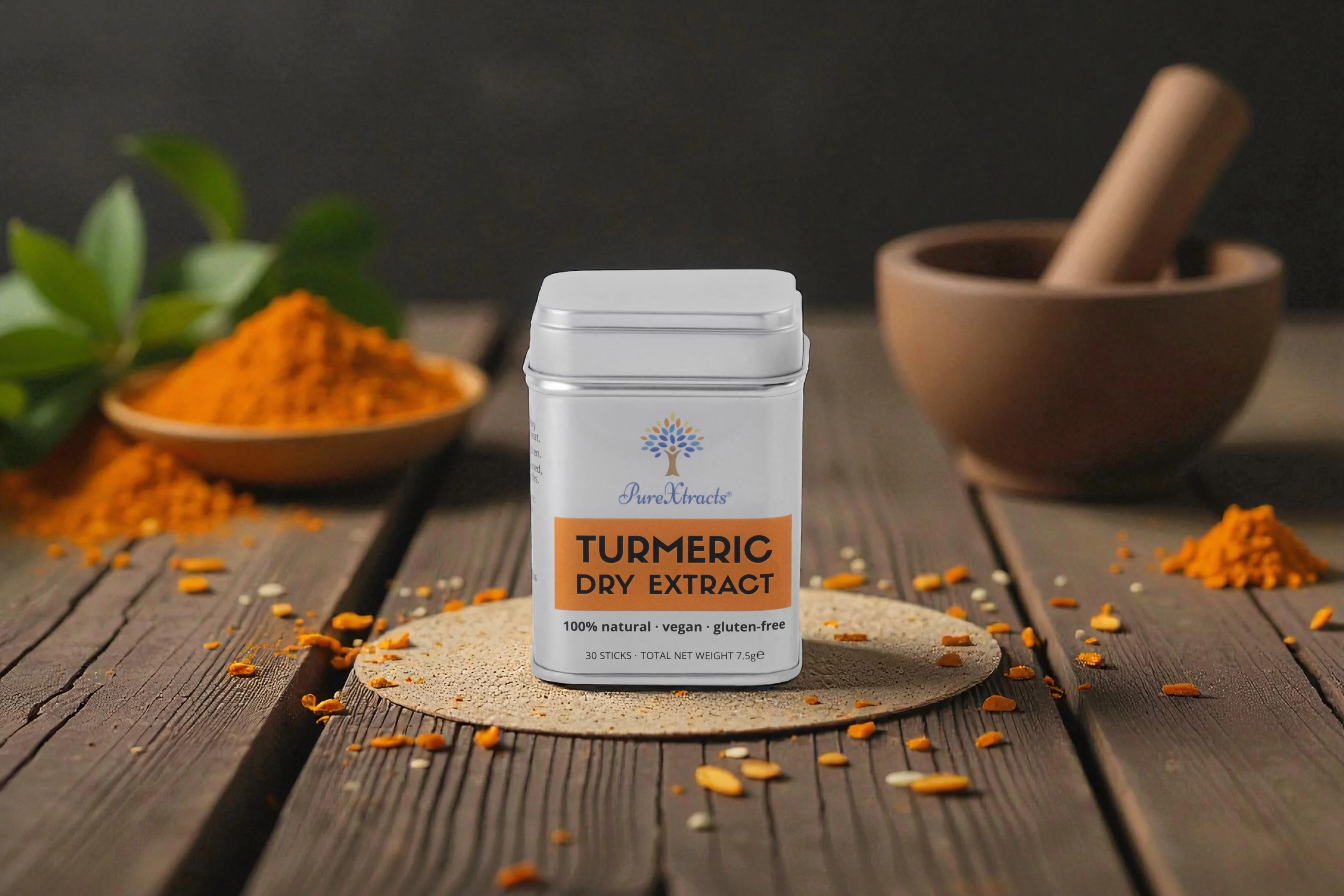 Pure Xtracts Turmeric Dry Extract Daily Balance Tin - Image 5