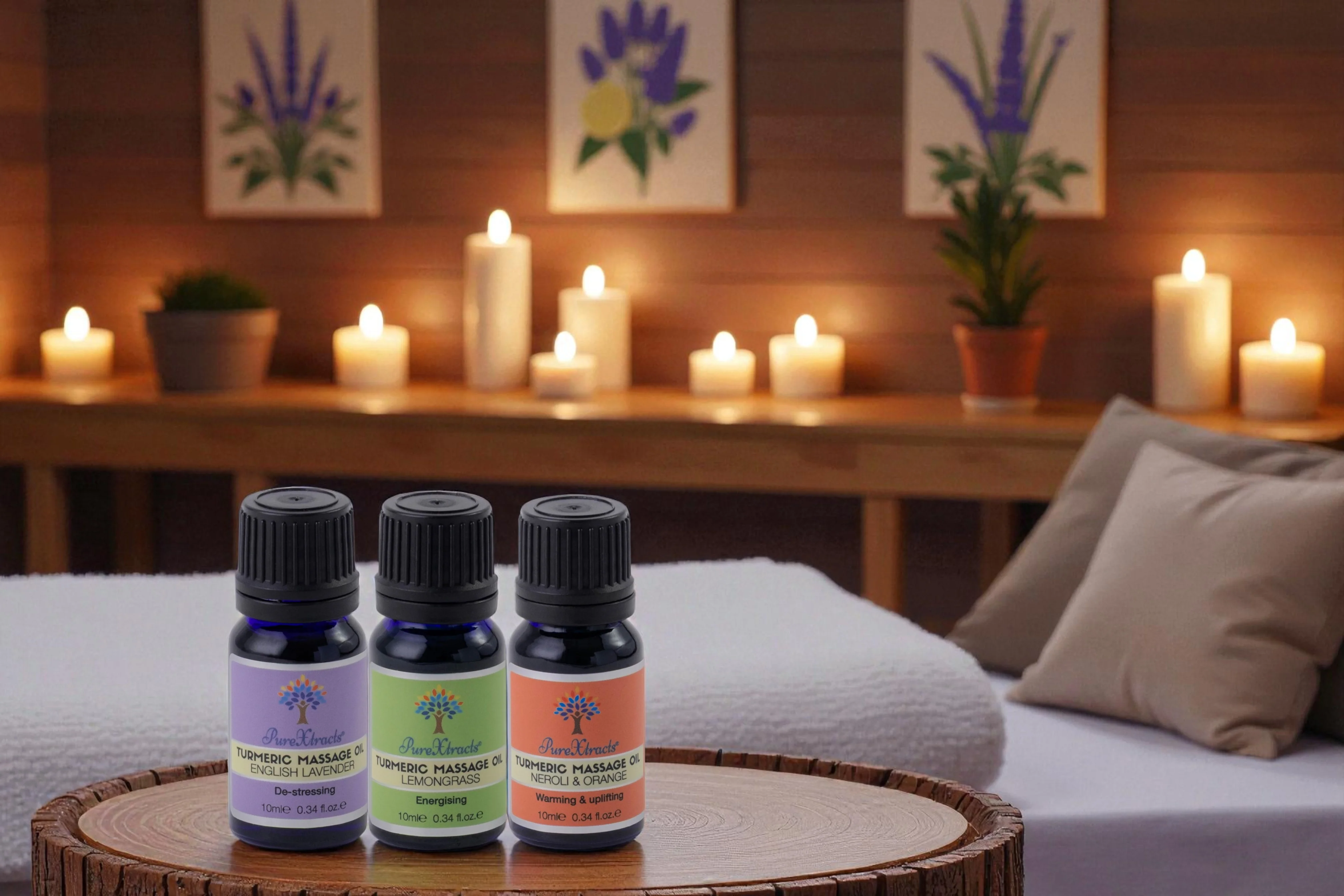 Pure Xtracts Turmeric Massage Oil - English Lavender - Image 3