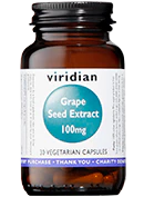 Viridian Grape Seed Extract 100mg Capsules - Image 2