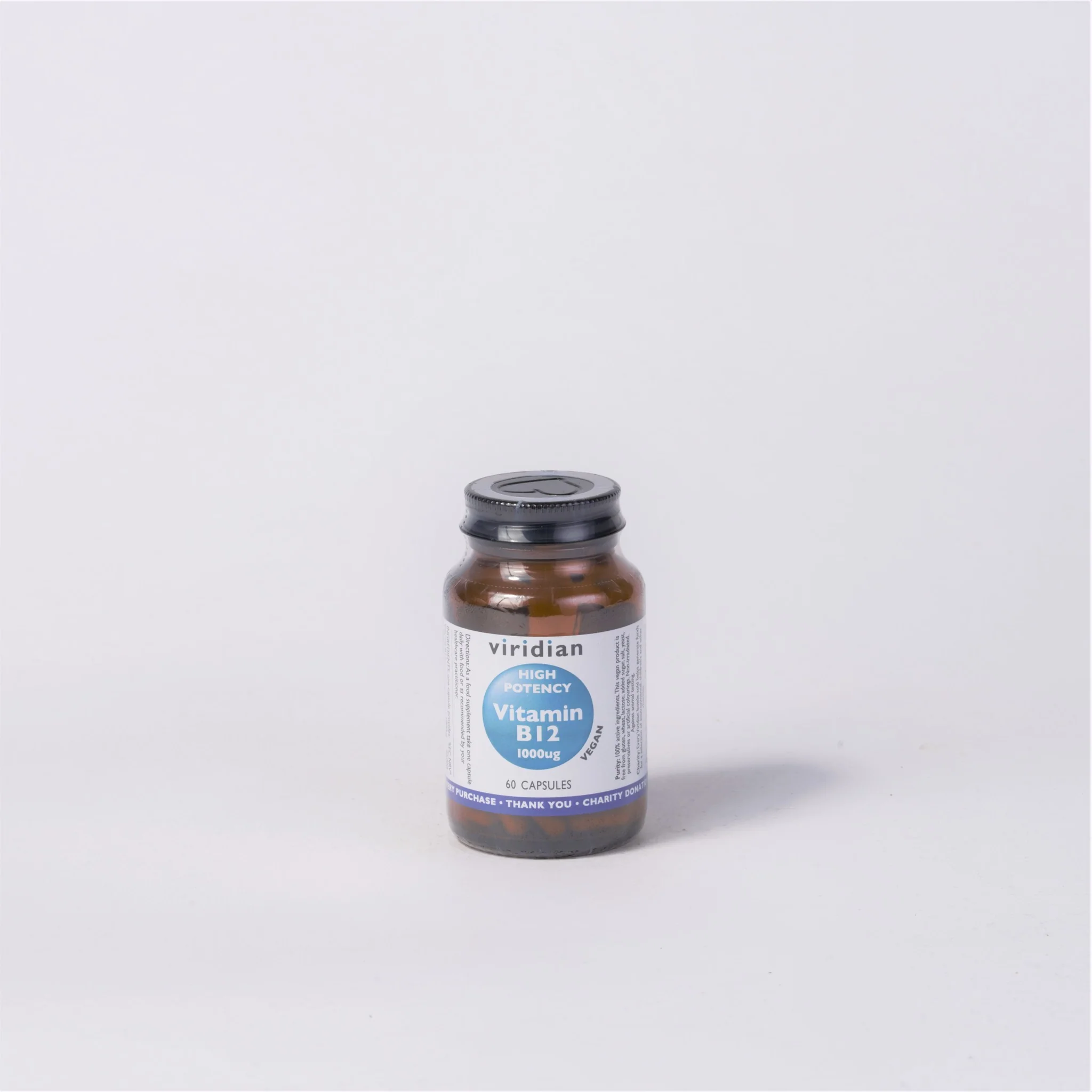 Viridian High Potency Vitamin B12 1000ug Capsules